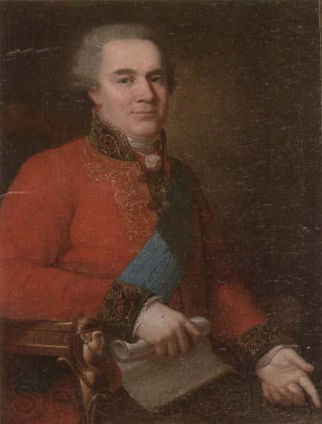 unknow artist Portrait of a nobleman,half-length,seated,wearing a red tunic and the badge,star and sash of the order of the white eagle of poland Spain oil painting art